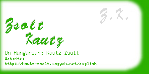 zsolt kautz business card